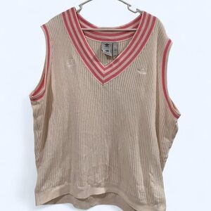 Adidas x Maxallure White Sweater Vest.